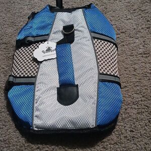 Dog Life Jacket Swimming Vest Lightweight High Reflective Pet Lifesaver Sz M NWT